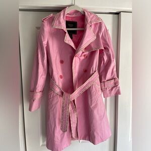 Pink Coach Trench Coat